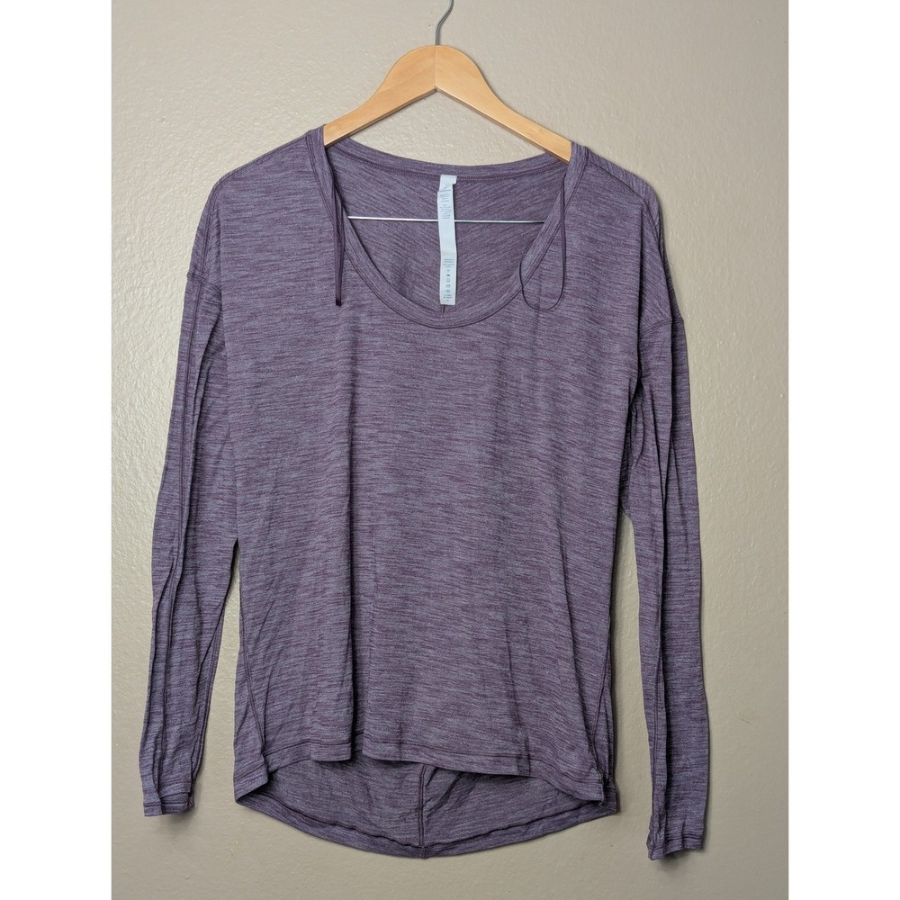 Lululemon Swiftly Tech Long-Sleeve Shirt 2.0 Size 10 Lavender‎ Length Workout